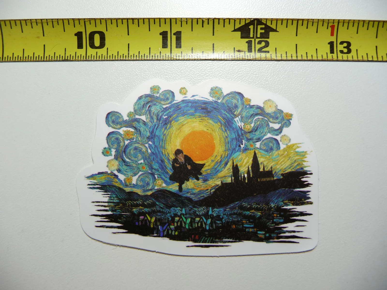 VINCENT VAN GOGH WIZARD STARRY NIGHT SMALL STICKER DECAL CLASSIC ARTIST PAINTER