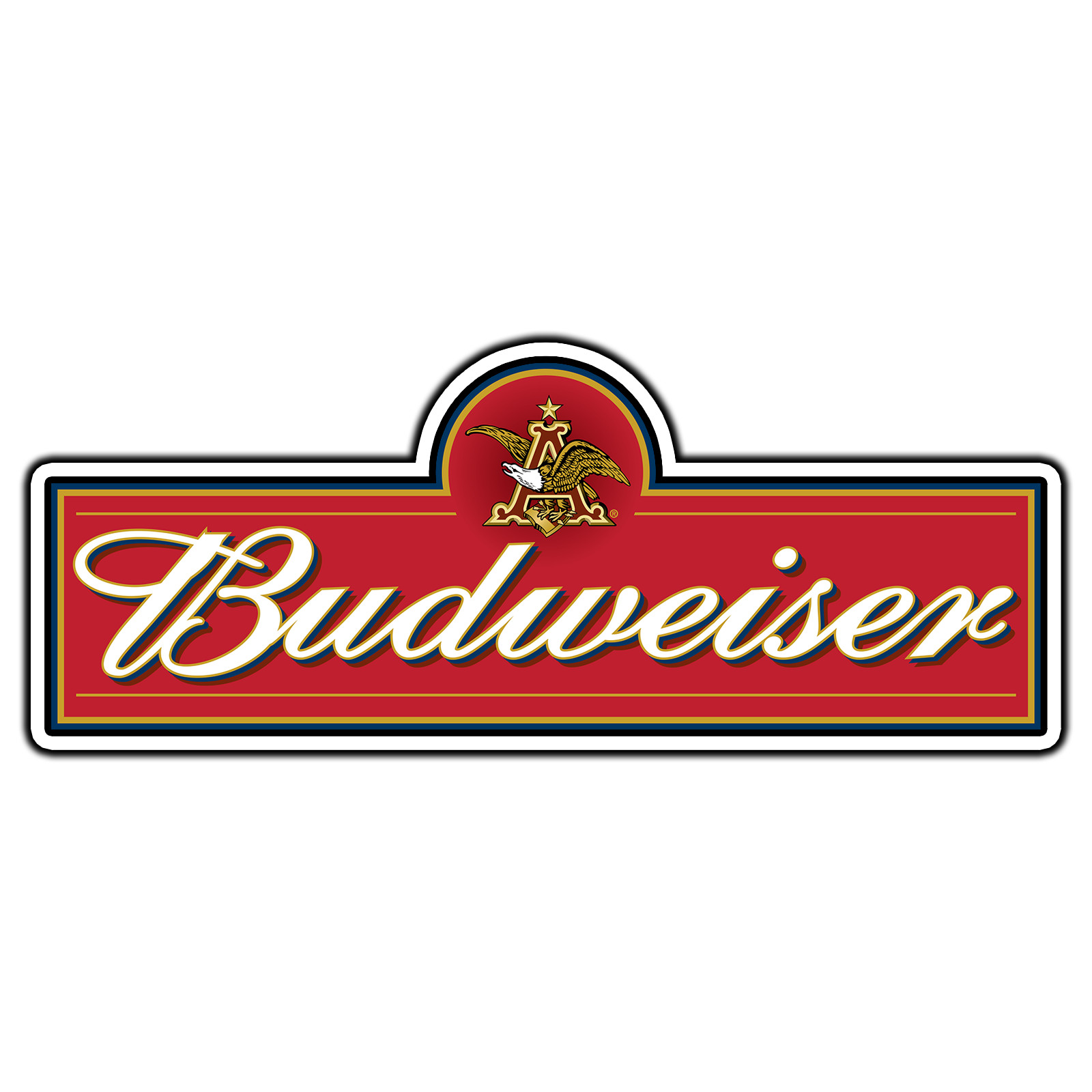Budweiser Logo #4 Sticker Waterproof Vinyl Decal Die-Cut Garage Car
