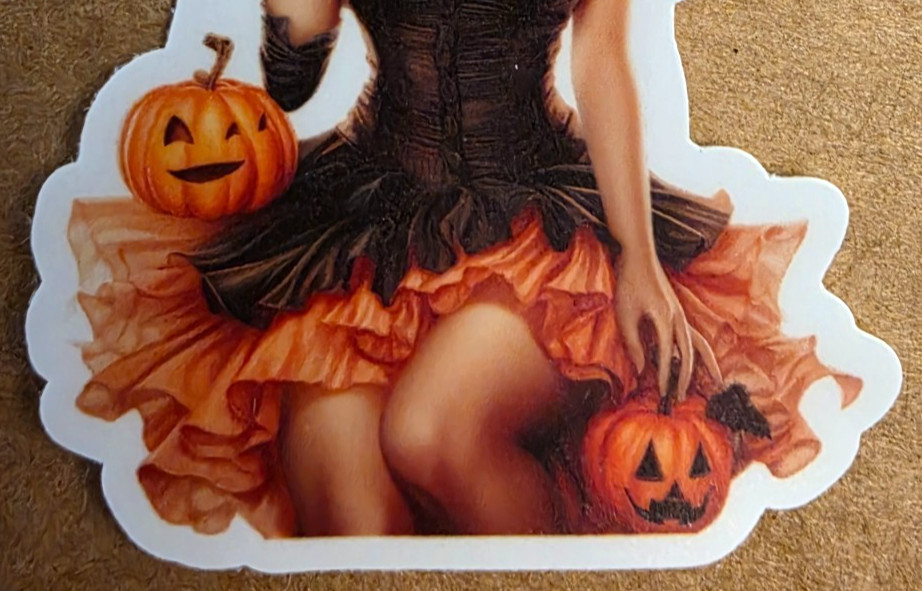 Halloween Sticker Girl Witch Vampire Ghost Gothic Pumpkins Punk Emo Anime Manga