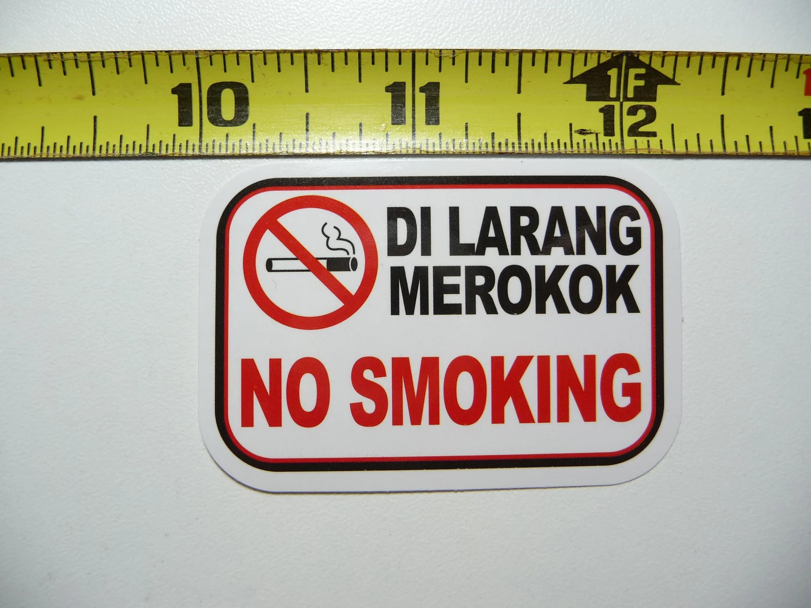 NO SMOKING DI LARANG MEROKOK SMALL STICKER DECAL ART WINDOW LAPTOP SKATEBOARD