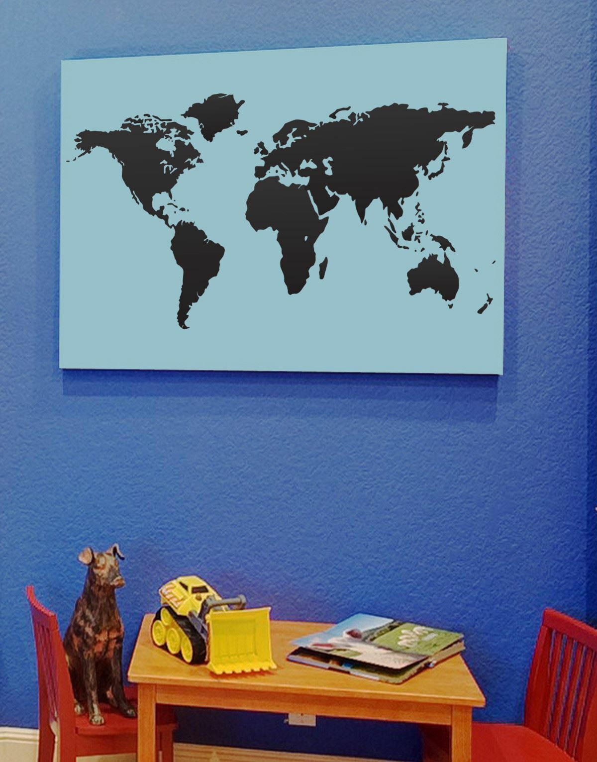Stickerbrand World Map Vinyl Wall Decal Sticker #131 Multiple Size Map Decal.