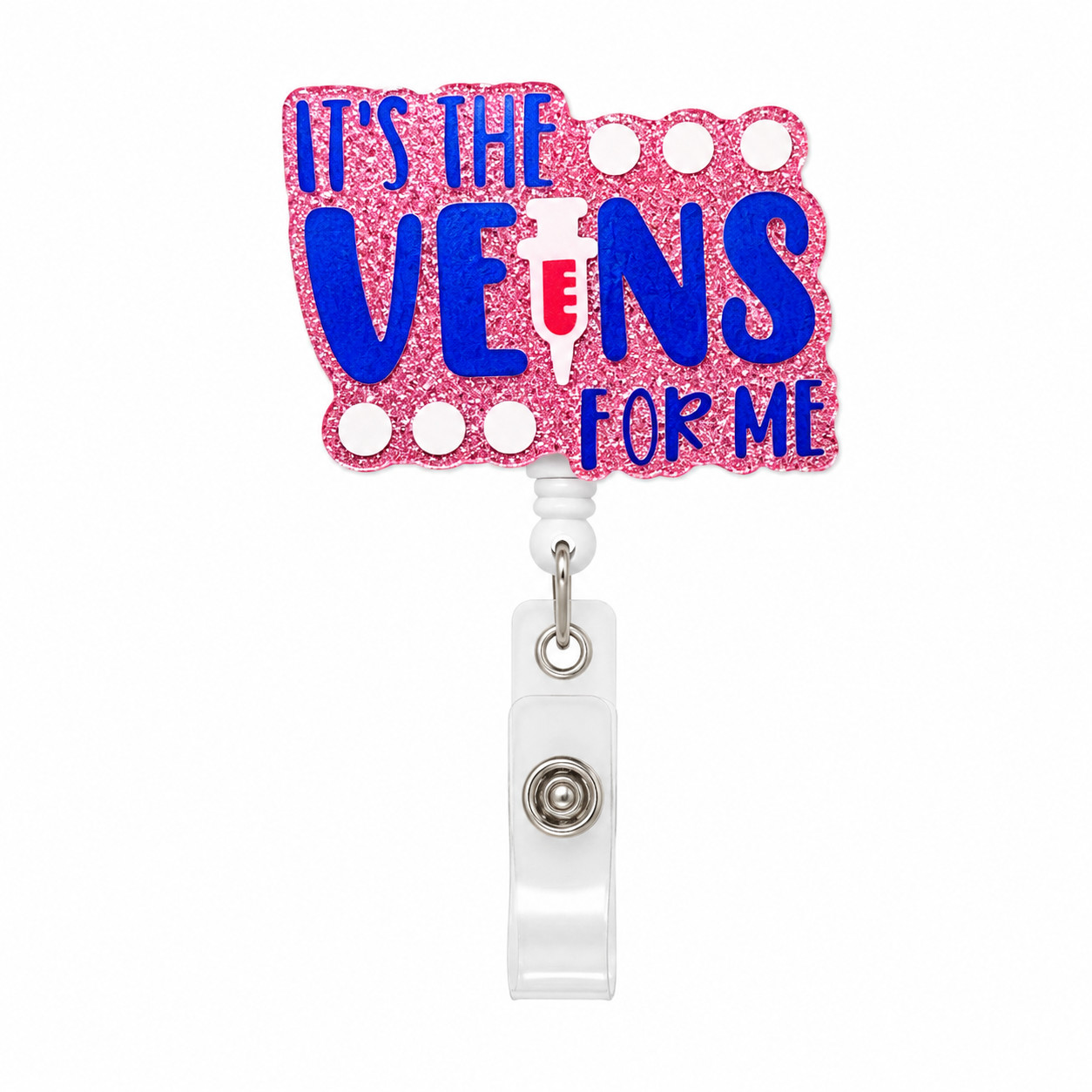 It's the Veins for Me Funny Nurse Medical Sticker Decal Pink Blue Waterproof NIP