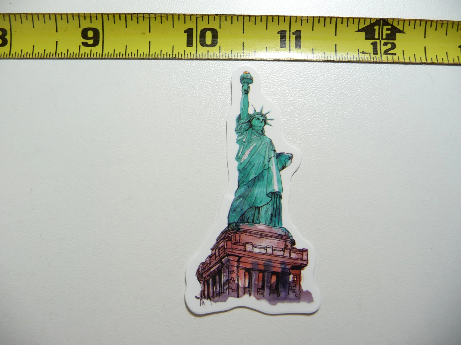 STATUE OF LIBERTY WITH PEDESTAL NEW YORK CITY SMALL STICKER DECAL LANDMARK