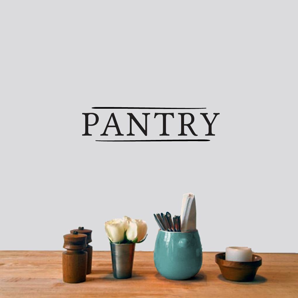 Pantry Wall Decal – Kitchen, Storage, Labels. Vinyl Sticker, Removable Decal