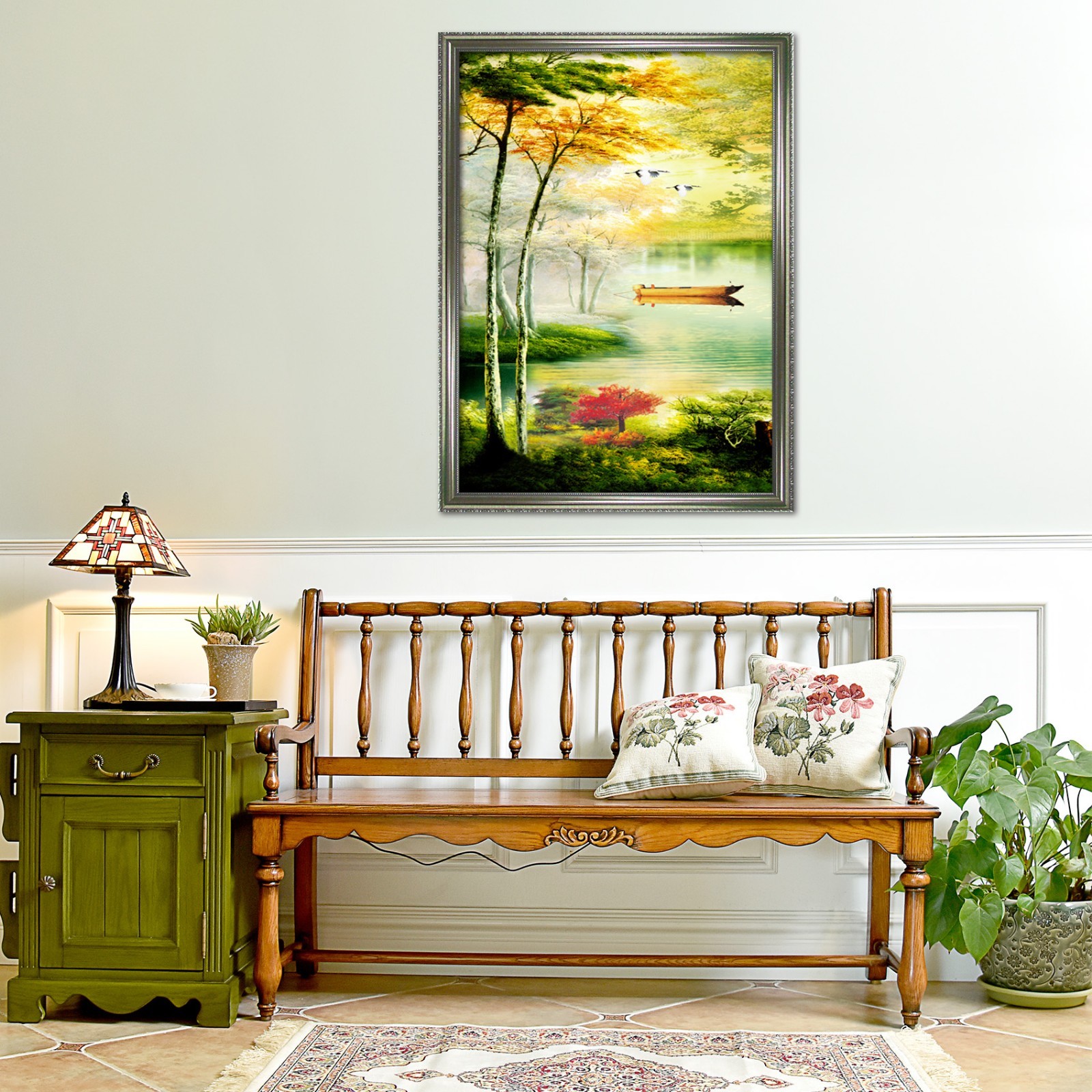3D Paintings River 575 Fake Framed Poster Home Decor Print Painting Unique Art