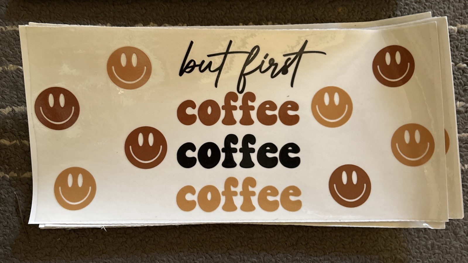 8 mixed UV DTF 16 oz cup wraps- Coffee Themed