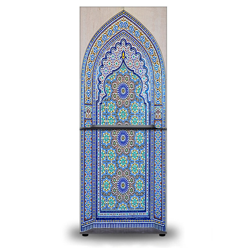 Muslim Refrige Stickers Self Adhesive Waterproof Wall Wardrobe Door Decor Mural