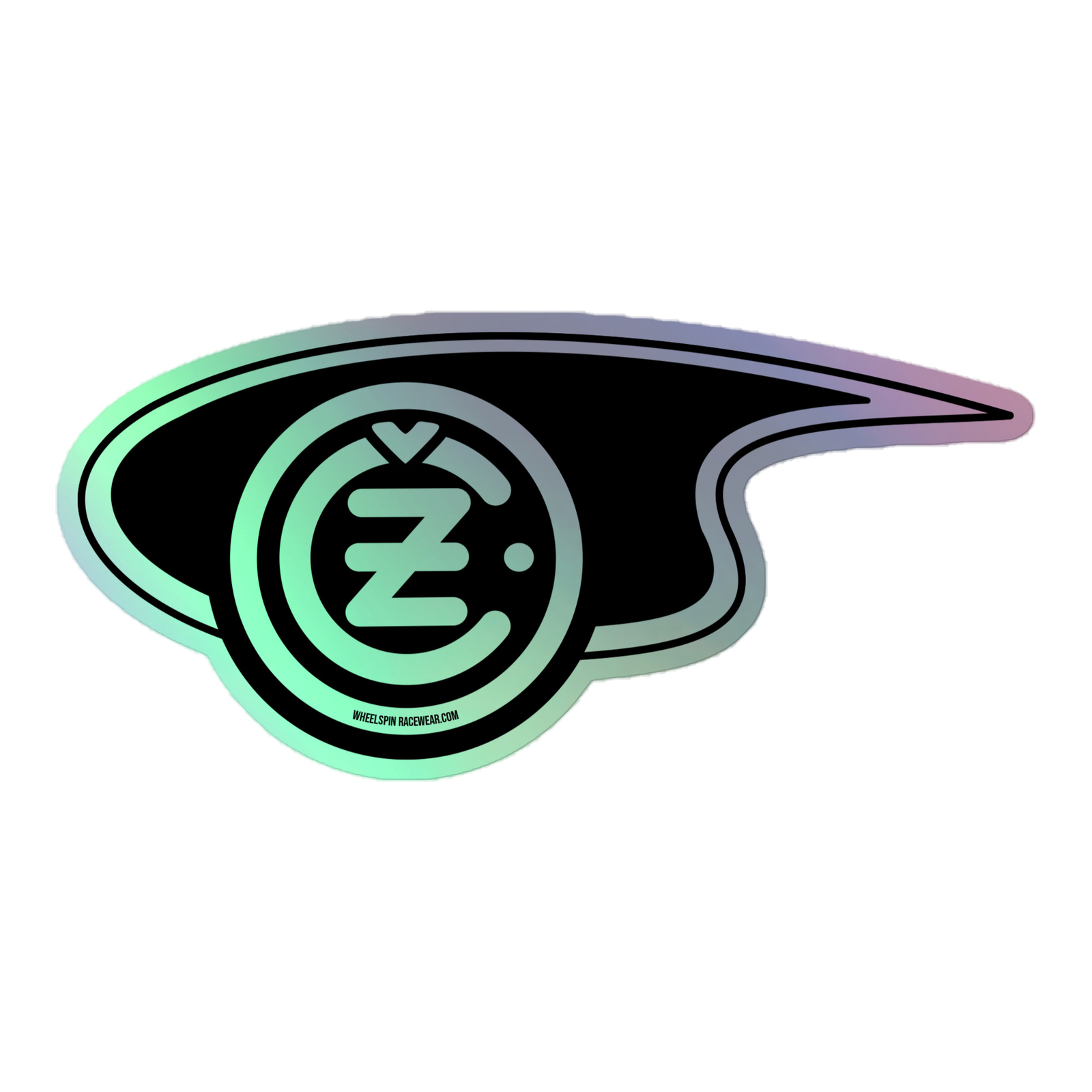 CZ 1968 Black Logo Holographic Moto Stickers vintage MX motocross