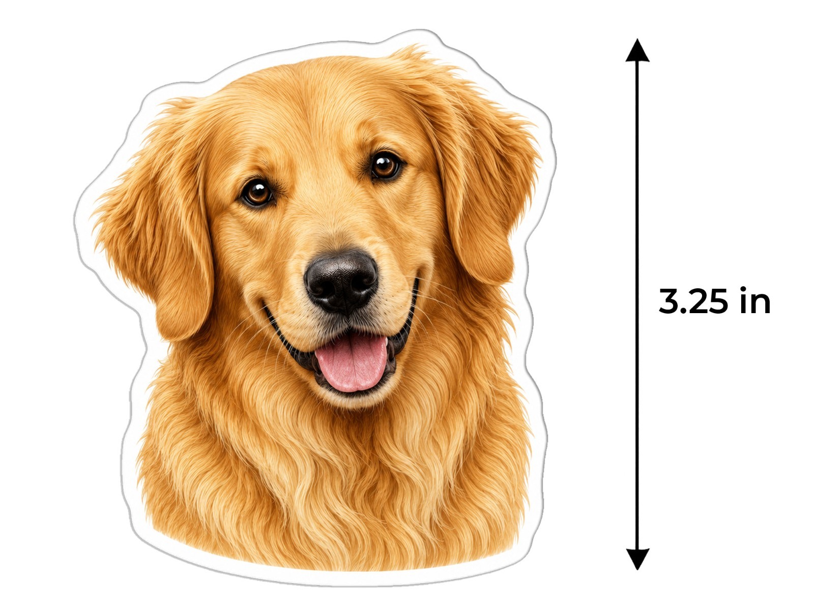 Golden Retriever Dog Decal Sticker Weather Resistant Car Laptop Window