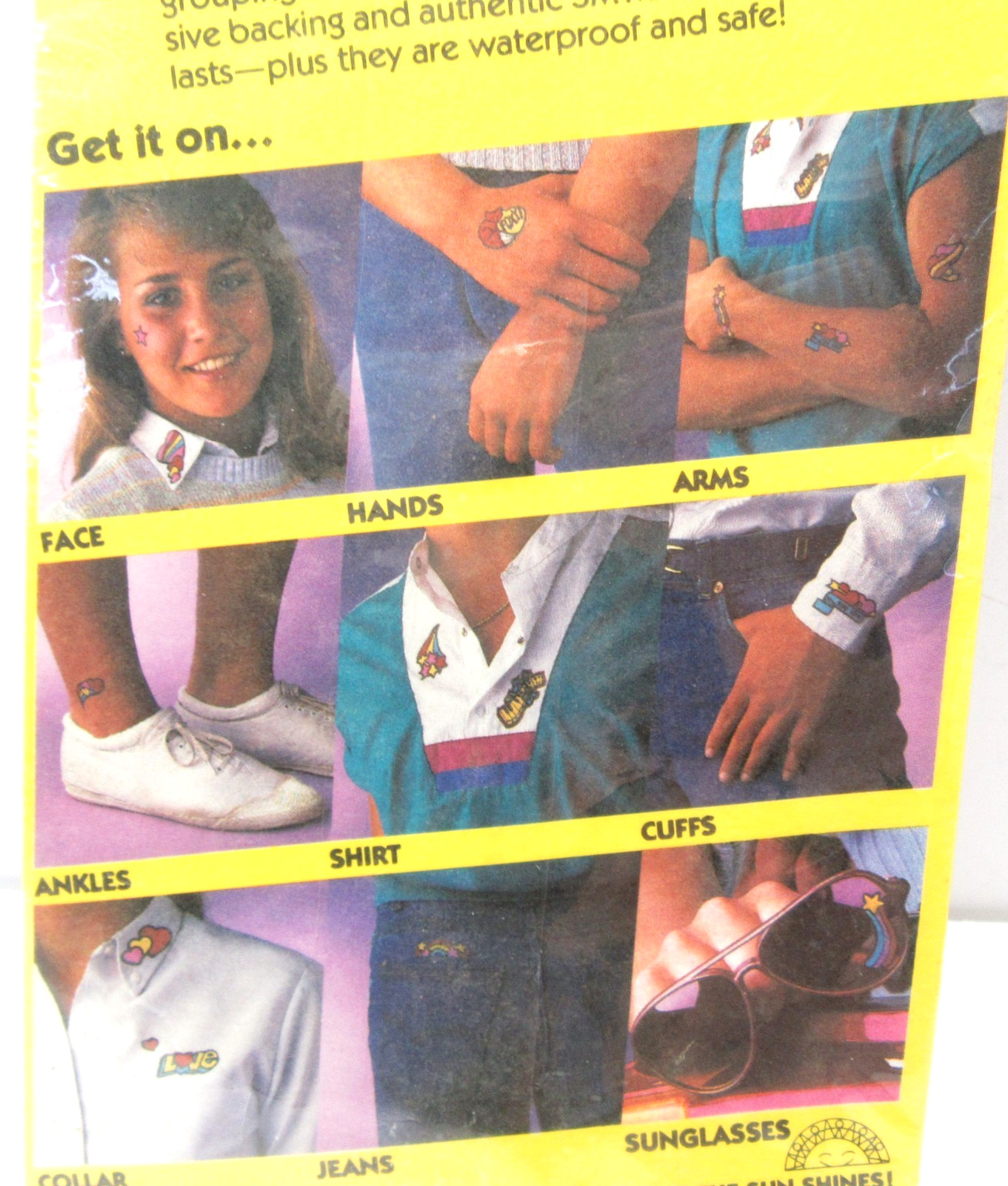 Mello Smello Factory Body Language Fashion Accents Stickers Vtg 1980's
