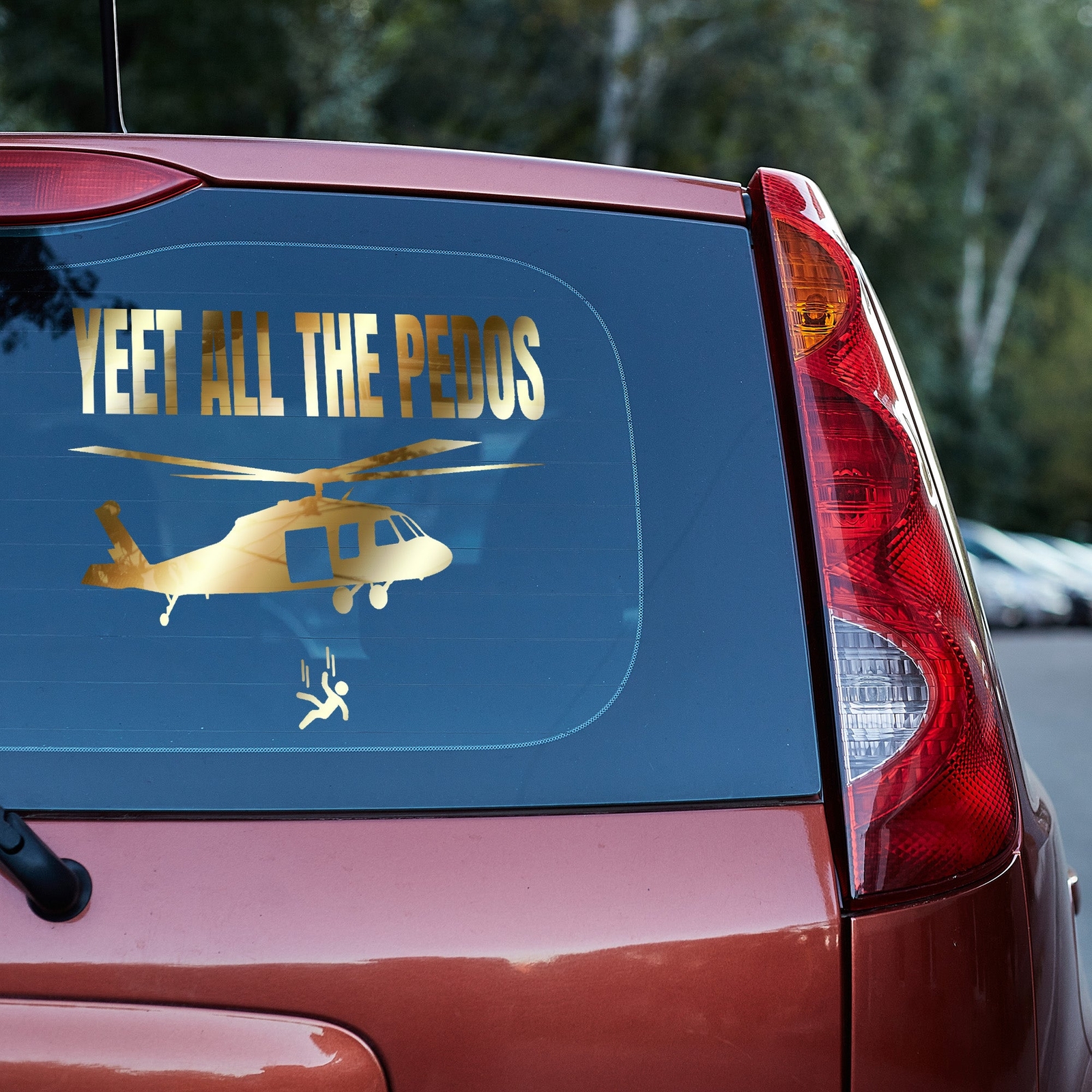 yeet all the Pedos Vinyl Decal Epstein Truck Car Van Laptop sticker