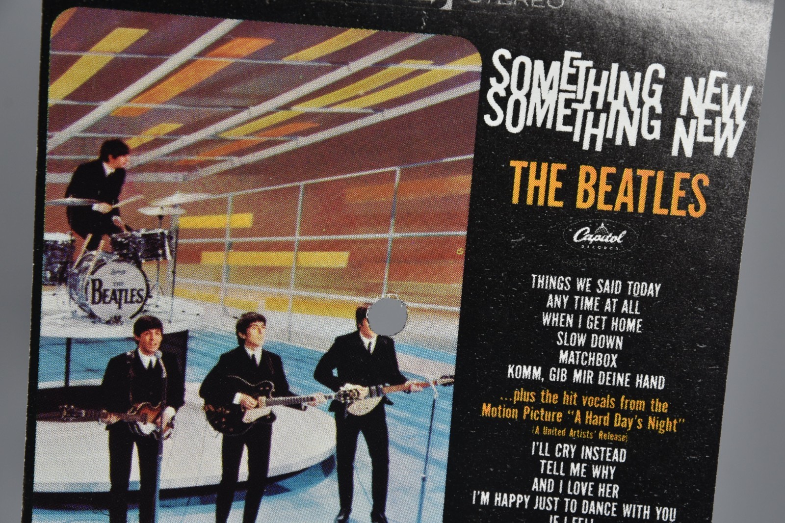 Vintage Beatles Something New Insert Cover Art 6" Art Print 45 Record Paper ONLY