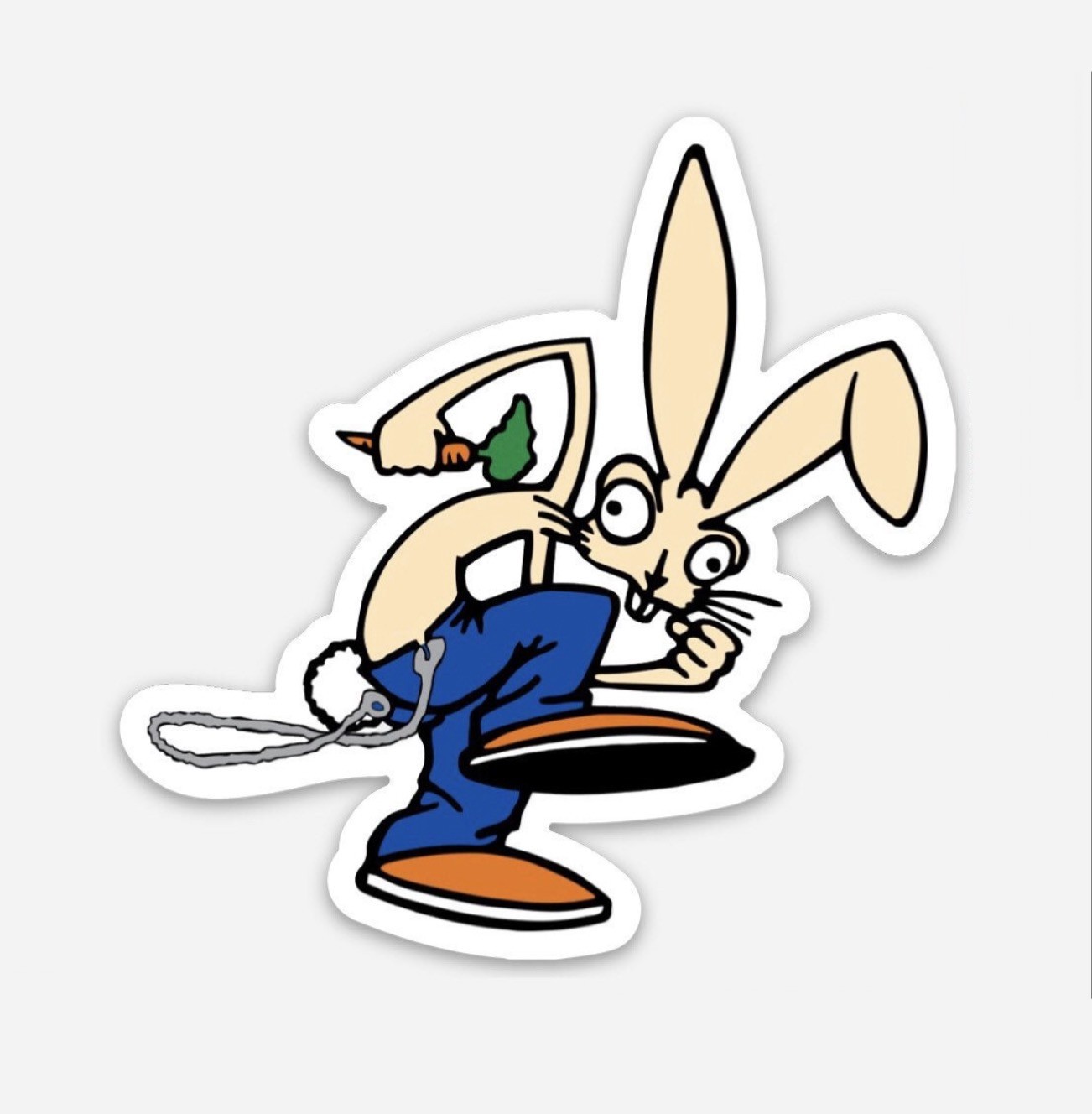 3 Inch Blink 182 rabbit sticker. Matte finish.