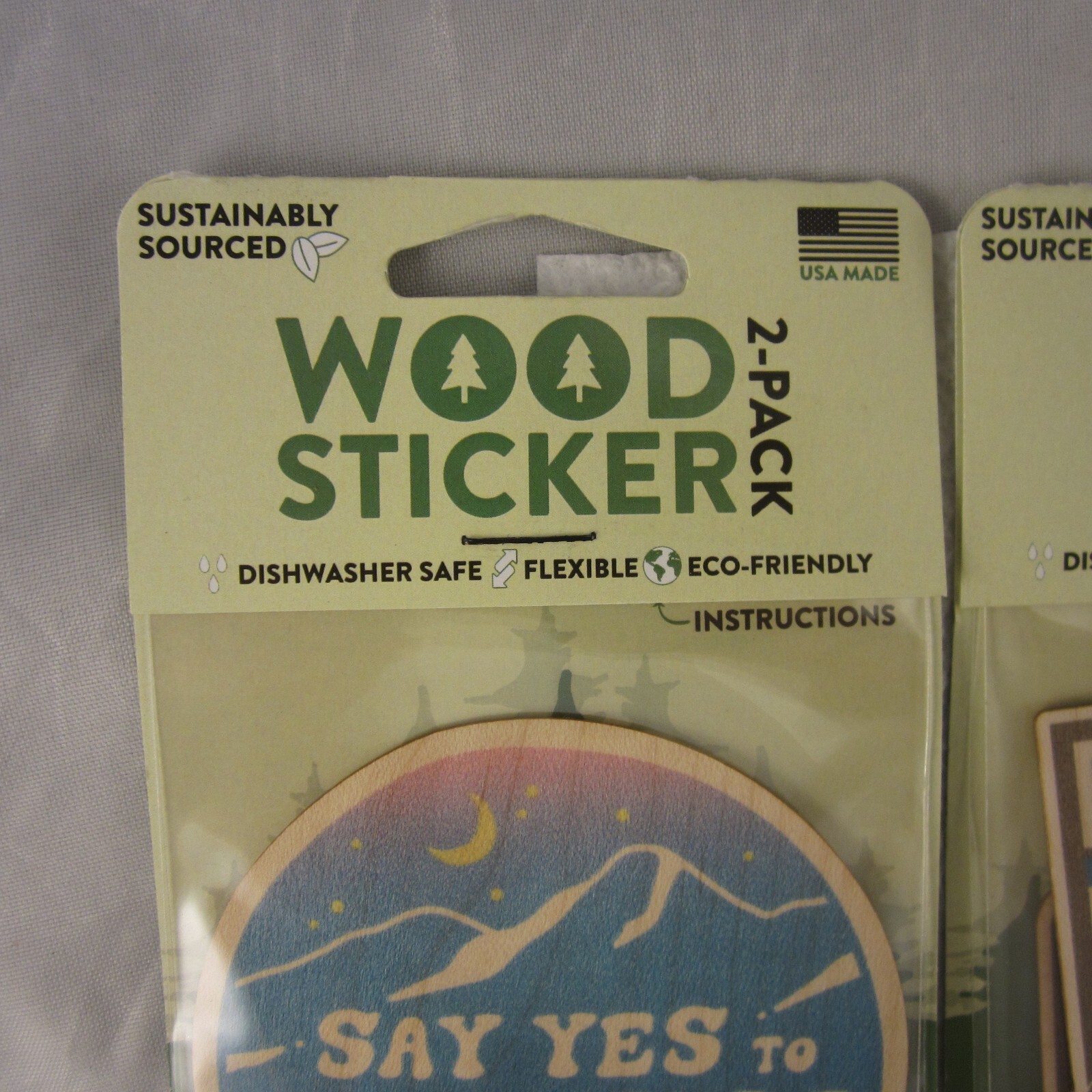 Wood Stickers Sustainably Sourced Real Wood Flexible And Eco Friendly Dust City.