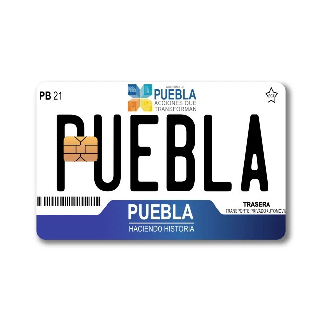 Mexican License Plate Sticker (4-Pack) | CHOOSE STATE | Mexico Placa Card Skin D