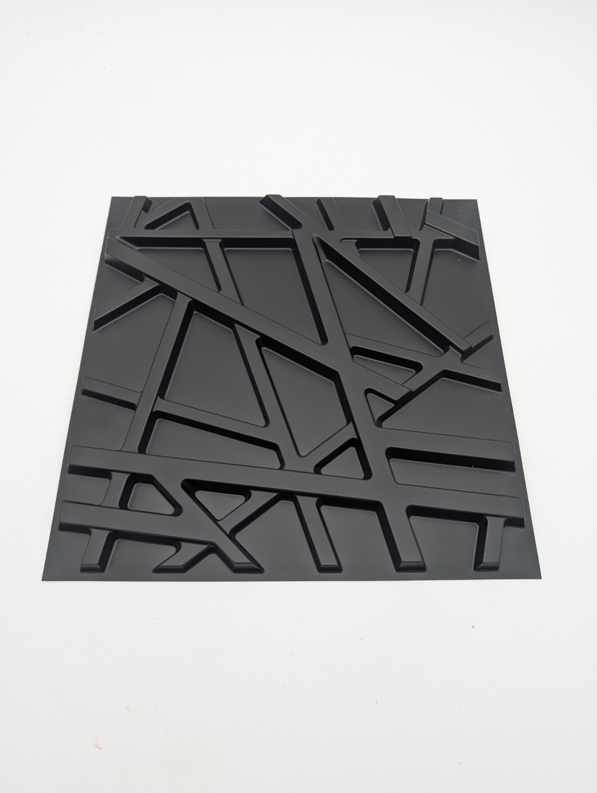 12"x12" Paintable 3D Wall Panels – Black Accent for Living Room & Gaming 30 Pk