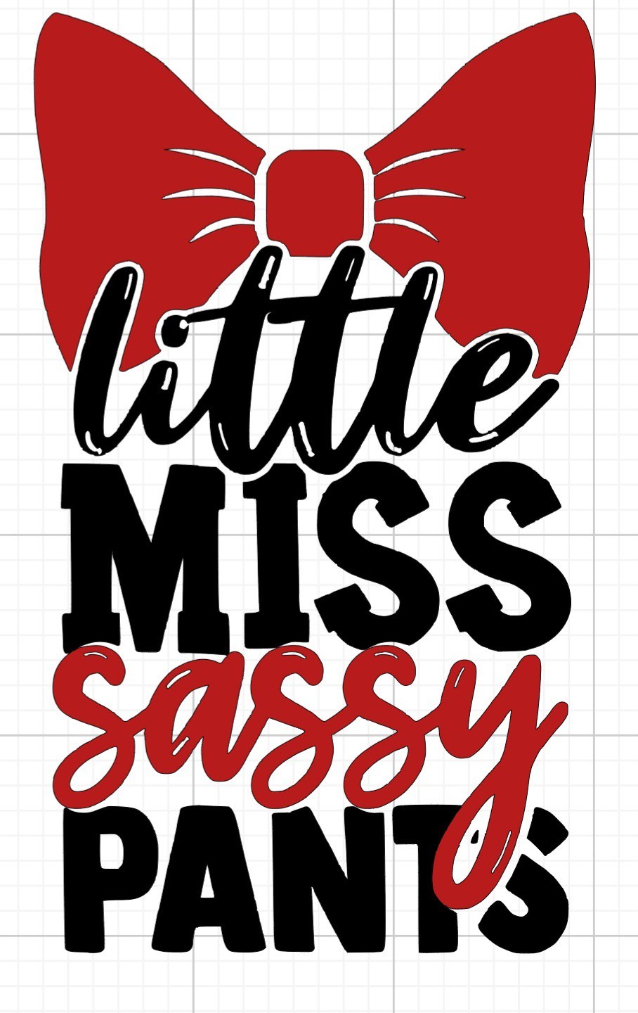 Little Miss Sassy Pants Decal
