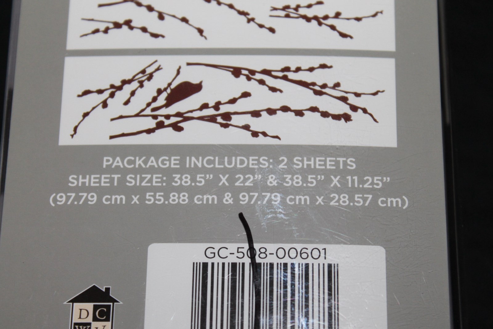 Wall Decor Wall Decals Birds Brown 42×29 new in pkg