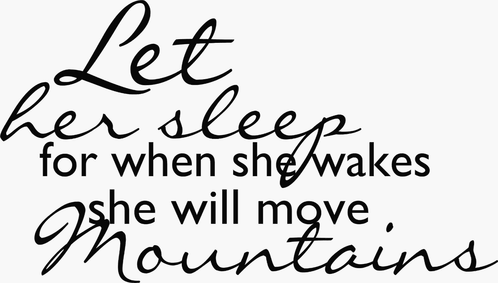 Kids Girls Bedroom Nursery Wall Art Lettering Decal Quotes – Home Art Decoration