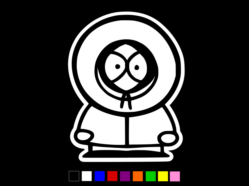 SOUTH PARK KENNY MCCORMICK Vinyl Decal Car Wall Window Sticker CHOOSE SIZE COLOR