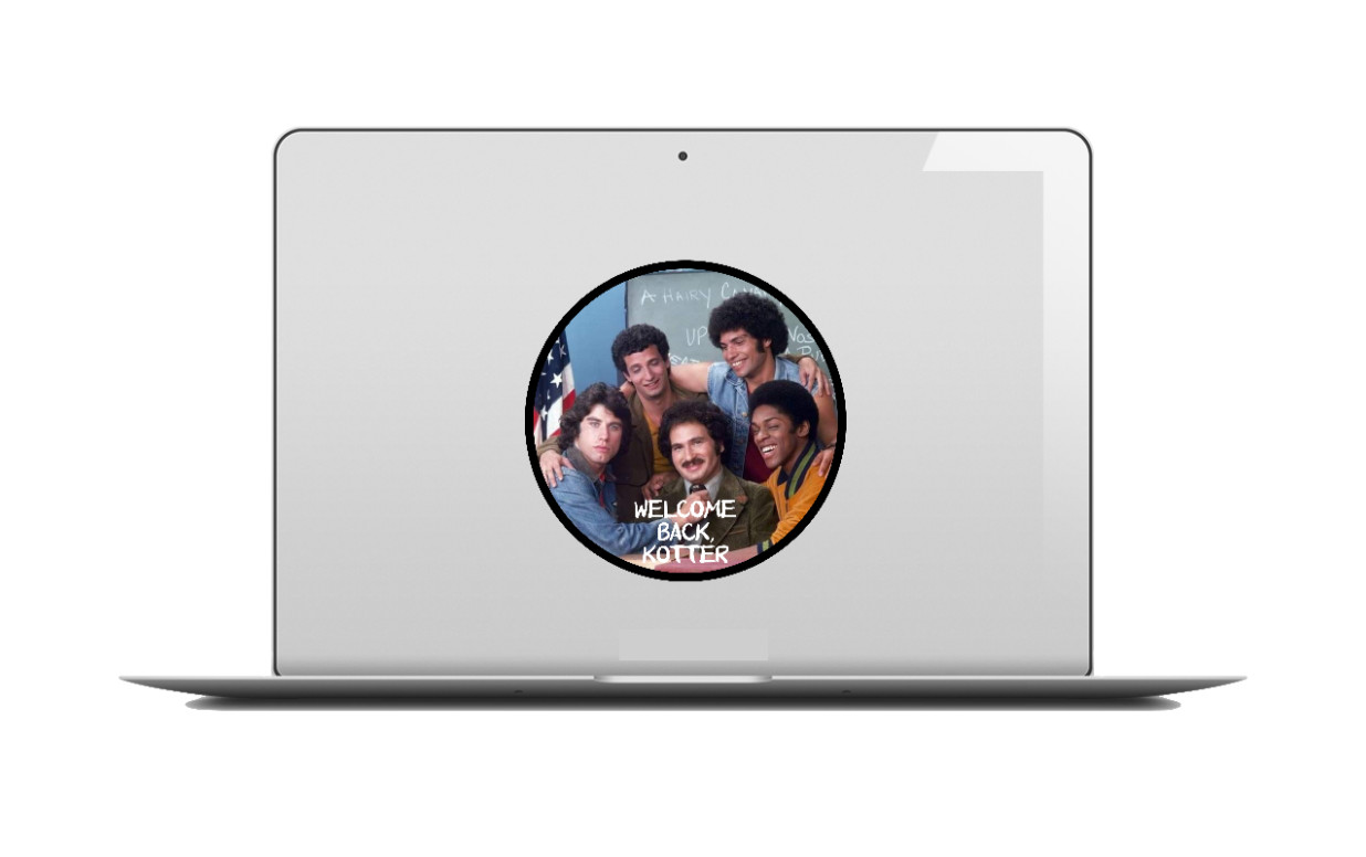Welcome Back Kotter – 4" Vinyl Decal Handcrafted Laptop Decor Vehicle Cooler 25