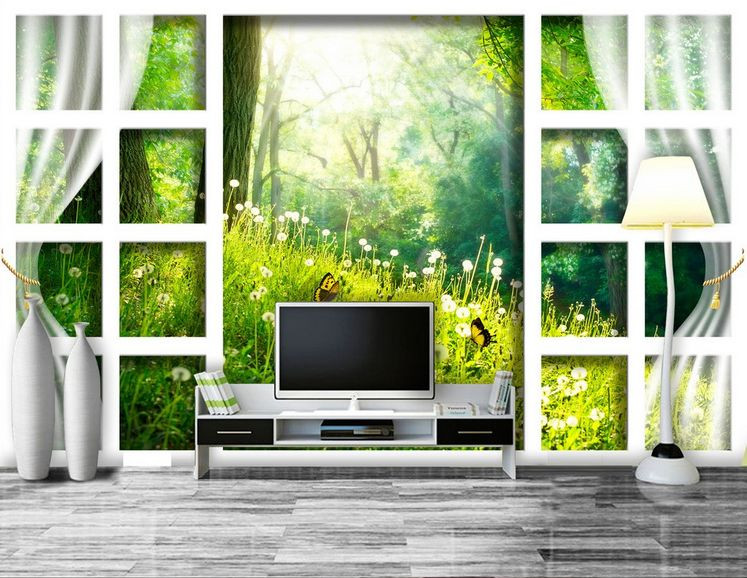 3D Window Beautiful Scenery 846 Wall Paper Wall Print Decal Wall AJ Wall Paper