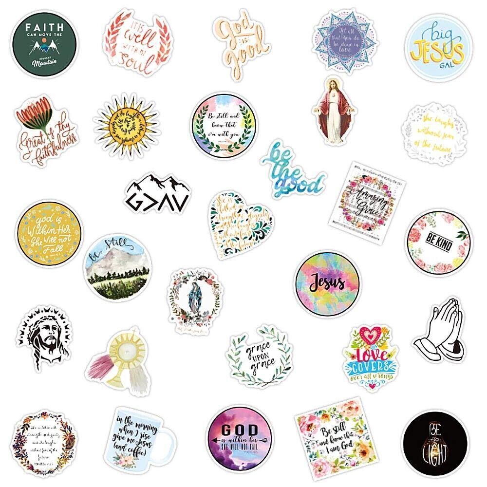 INSPIRATIONAL & RELIGIOUS Vinyl Stickers ~JESUS~Prayer~FAITH~Hope~LOVE~ Decals
