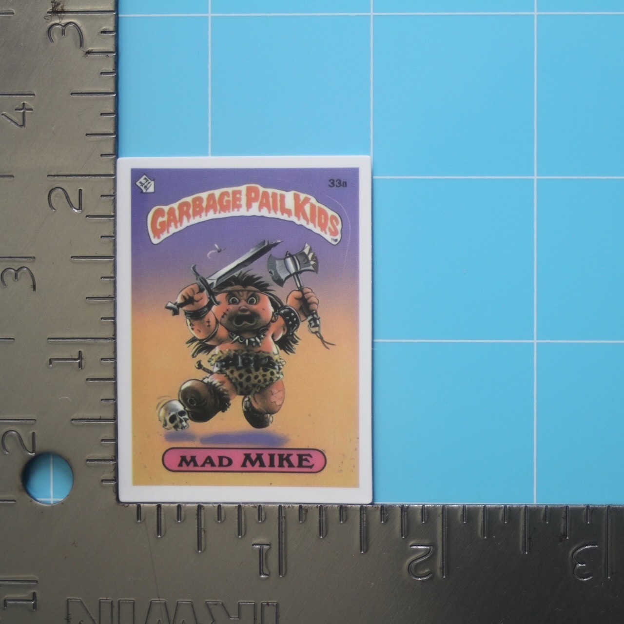 Garbage Pail Kids Sticker (MAD MIKE) GPK Funny, Gloss PVC Decal