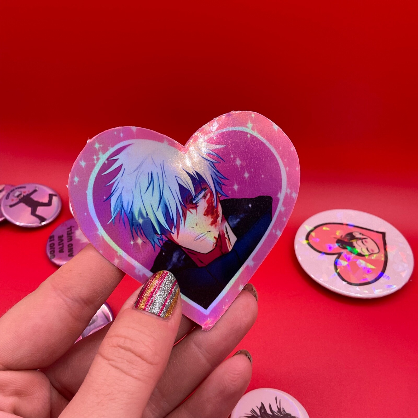 Gojo Satoru Jujutsu Kaisen Holographic Waterproof Sticker 3 x 2.5
