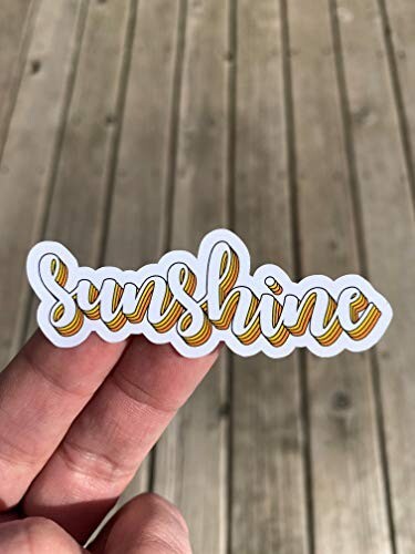 Cute Sunshine Sticker Water Bottle Phone Sticker Laptop Sticker