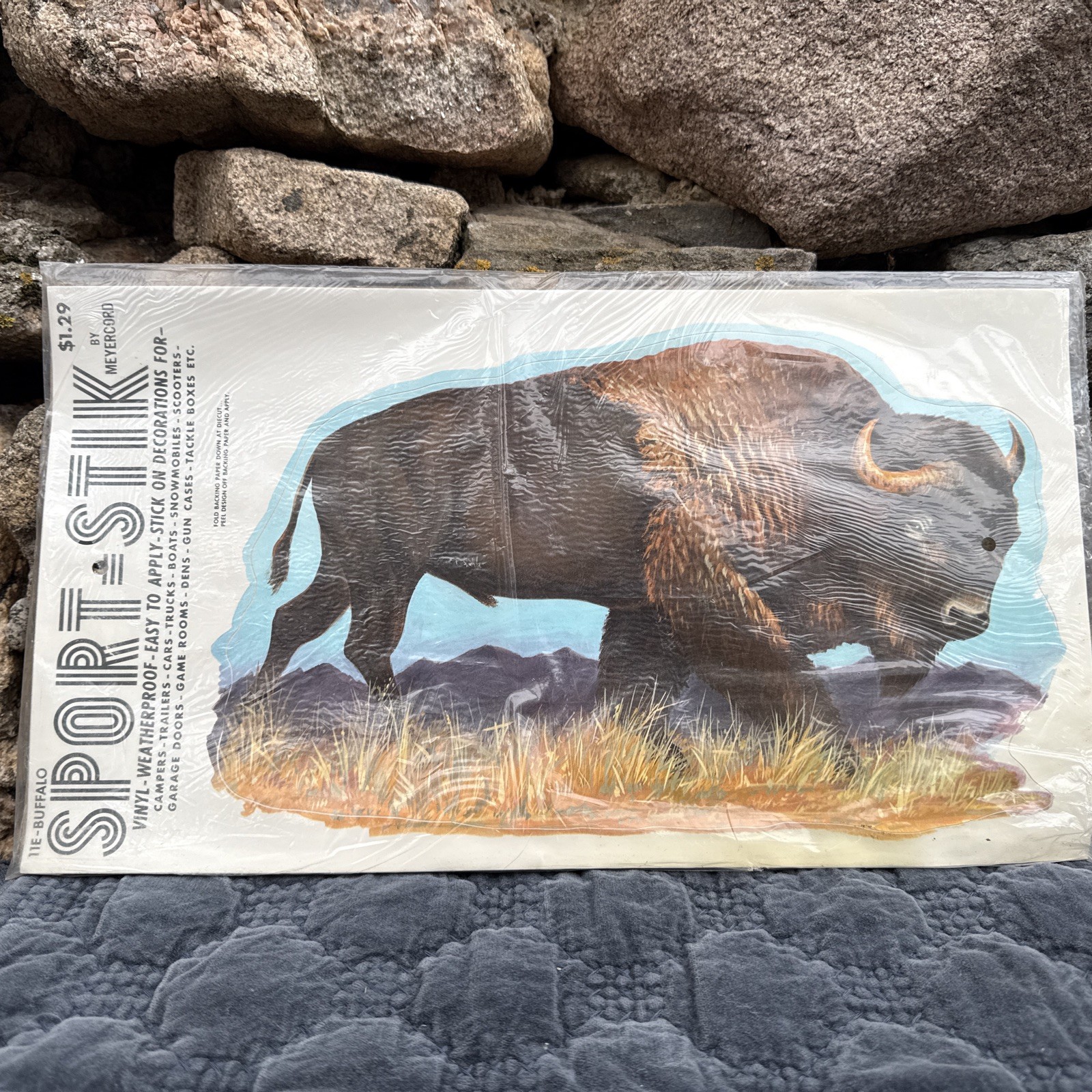 Vintage NOS Sport-Stik Buffalo Vinyl Decal Sticker 13.5” Meyercord 11E NIP