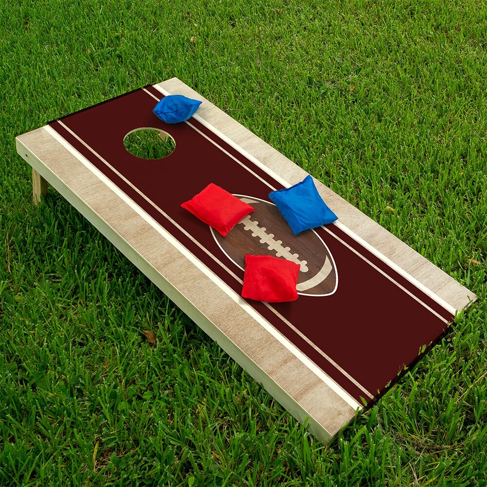 Brown College Station, Texas Football Tailgating Cornhole Wrap Stickers Skins
