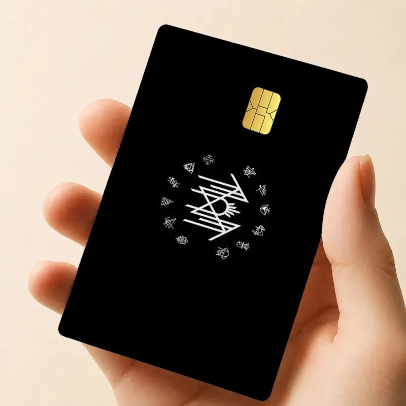 Sleep Token Dark Silhouette Ritual Card Skin – Protective Card Sticker for Fans