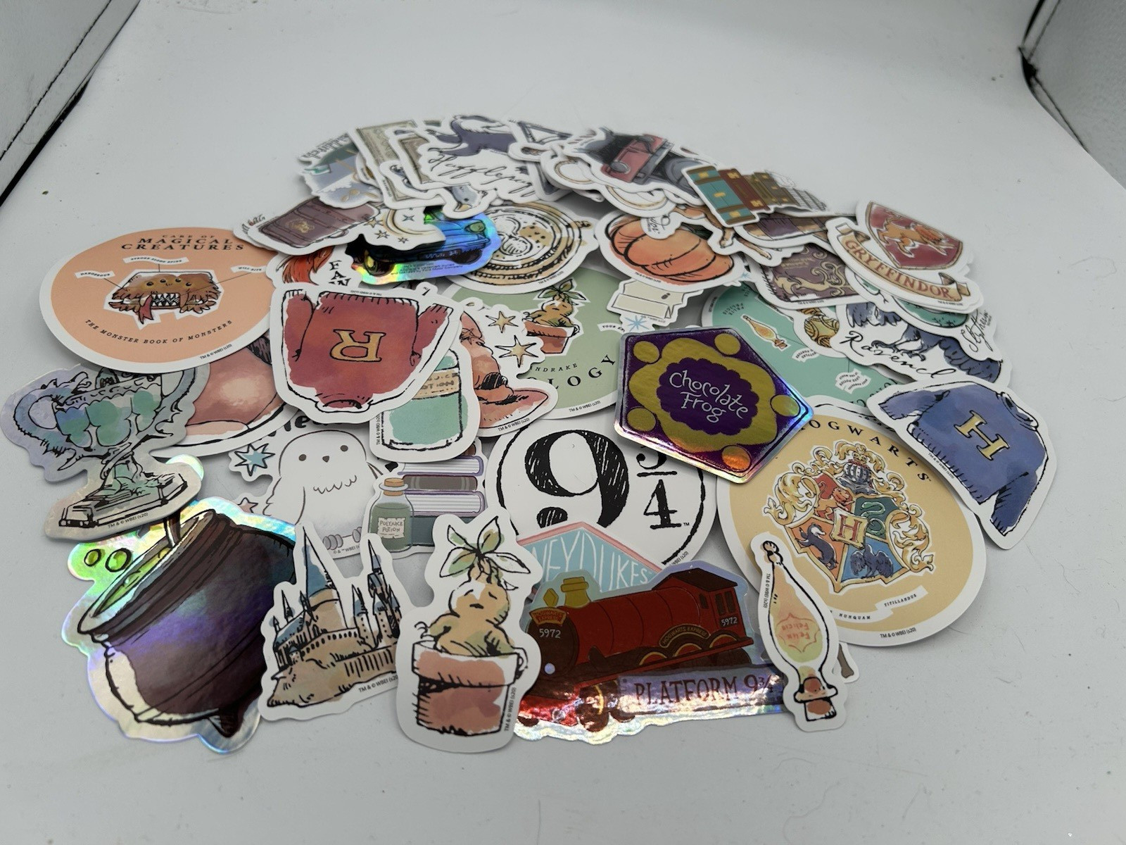 Lot of 58 Harry Potter Series Theme Stickers BRAND NEW Hogwarts Hedwig Potions!