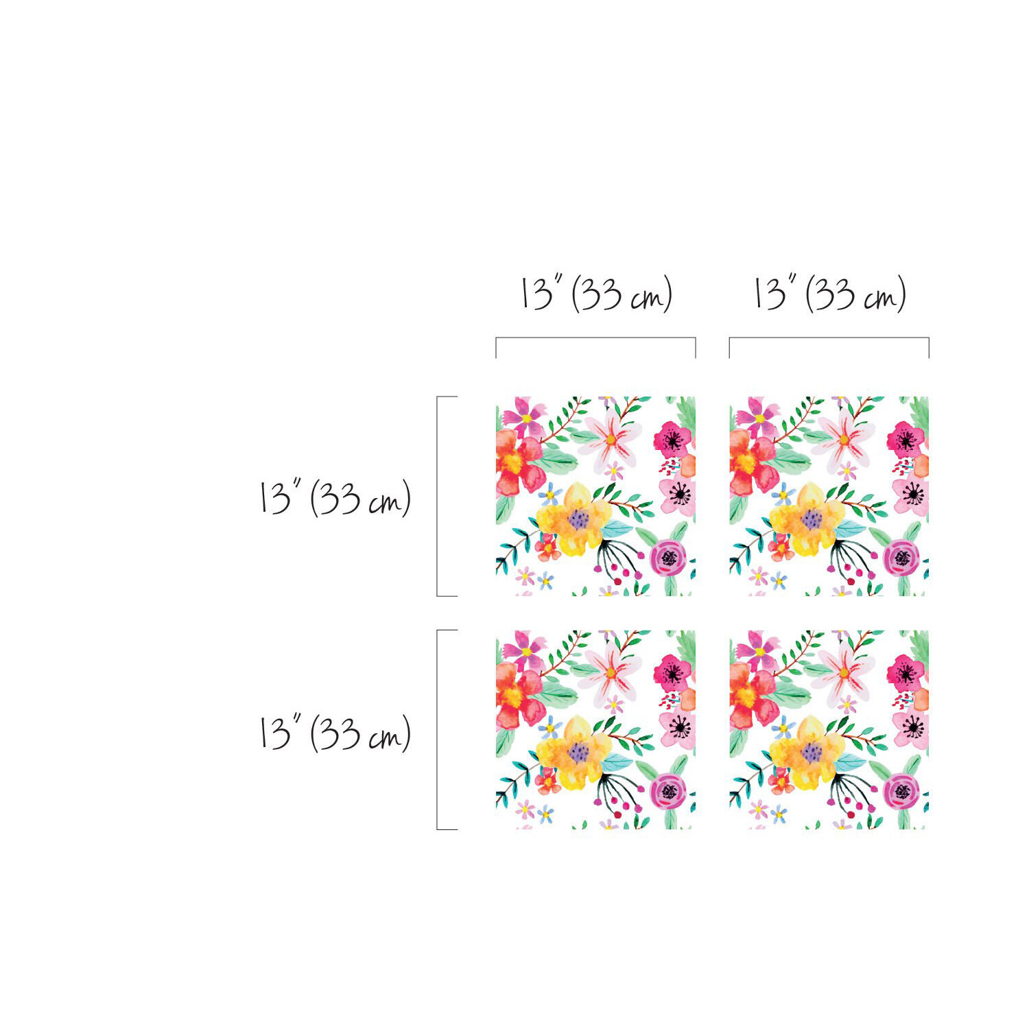 Decals for Kallax / Expedit IKEA Colorful Flowers Nature Garden Furniture Hack