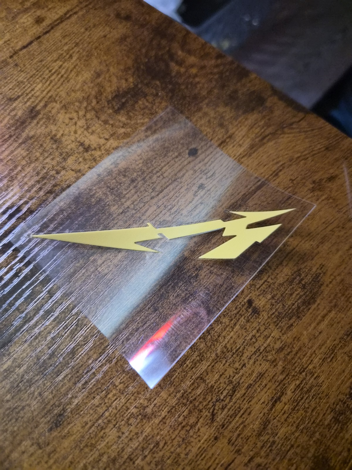 METALLICA LOGO UV DTF Decal Sticker waterproof USA NOT VINYL