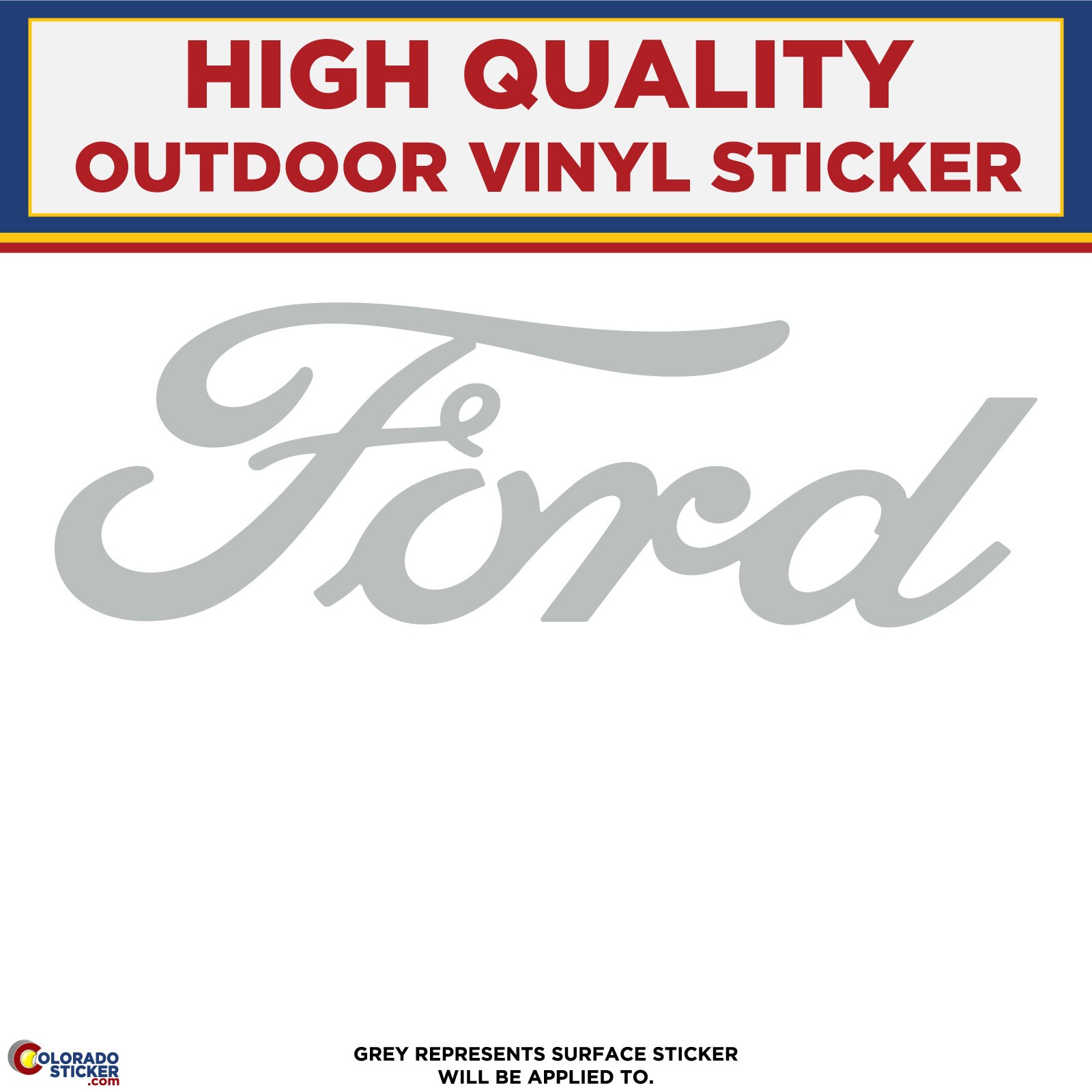 Ford Die Cut, High Quality Vinyl Stickers