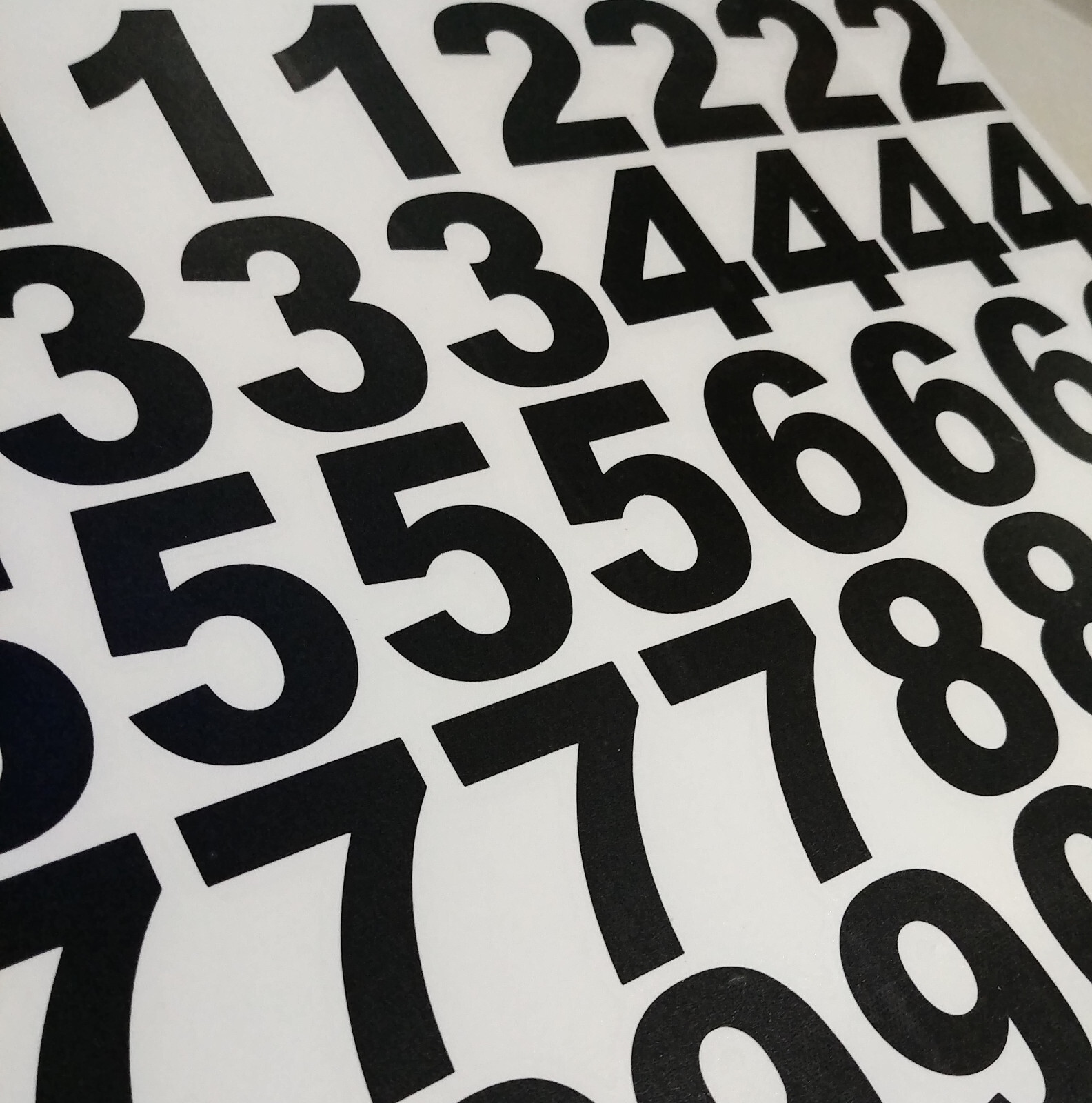 LOT Of 40, 4" High SELF ADHESIVE VINYL MAILBOX NUMBERS, DOOR,LOCKERS,CAR – ARIAL