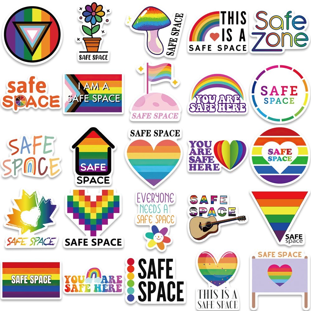 200 pcs LGBTQ Pride Stickers, Gay Lesbian Equal LOVE Waterproof