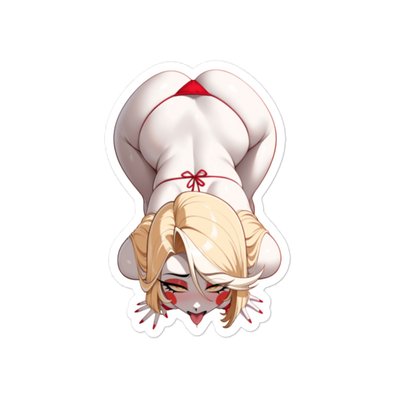 Charlie Morningstar Anime Sticker – 6" Tall Waifu Weatherproof Vinyl Car Decal