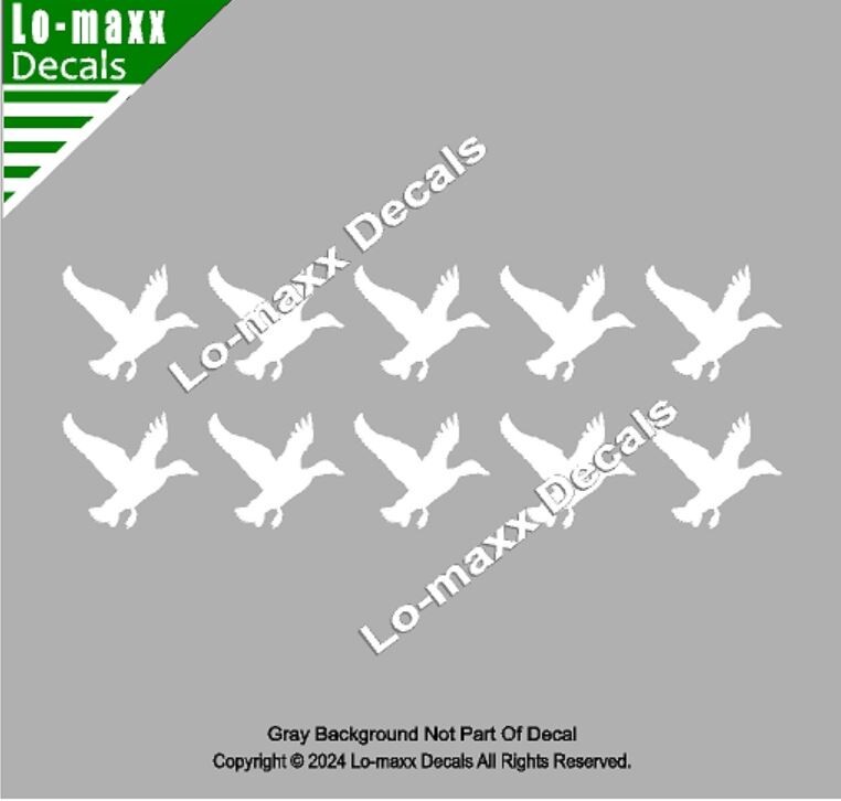 Duck Hunter Kill Markings Hunting Car Truck SUV Premium Quality Vinyl Decal