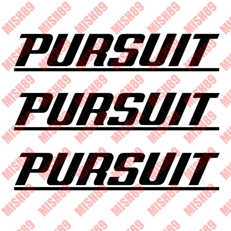 Pursuit Boat Decals Yacht Vinyl Stickers High Quality – Any Size Any Color