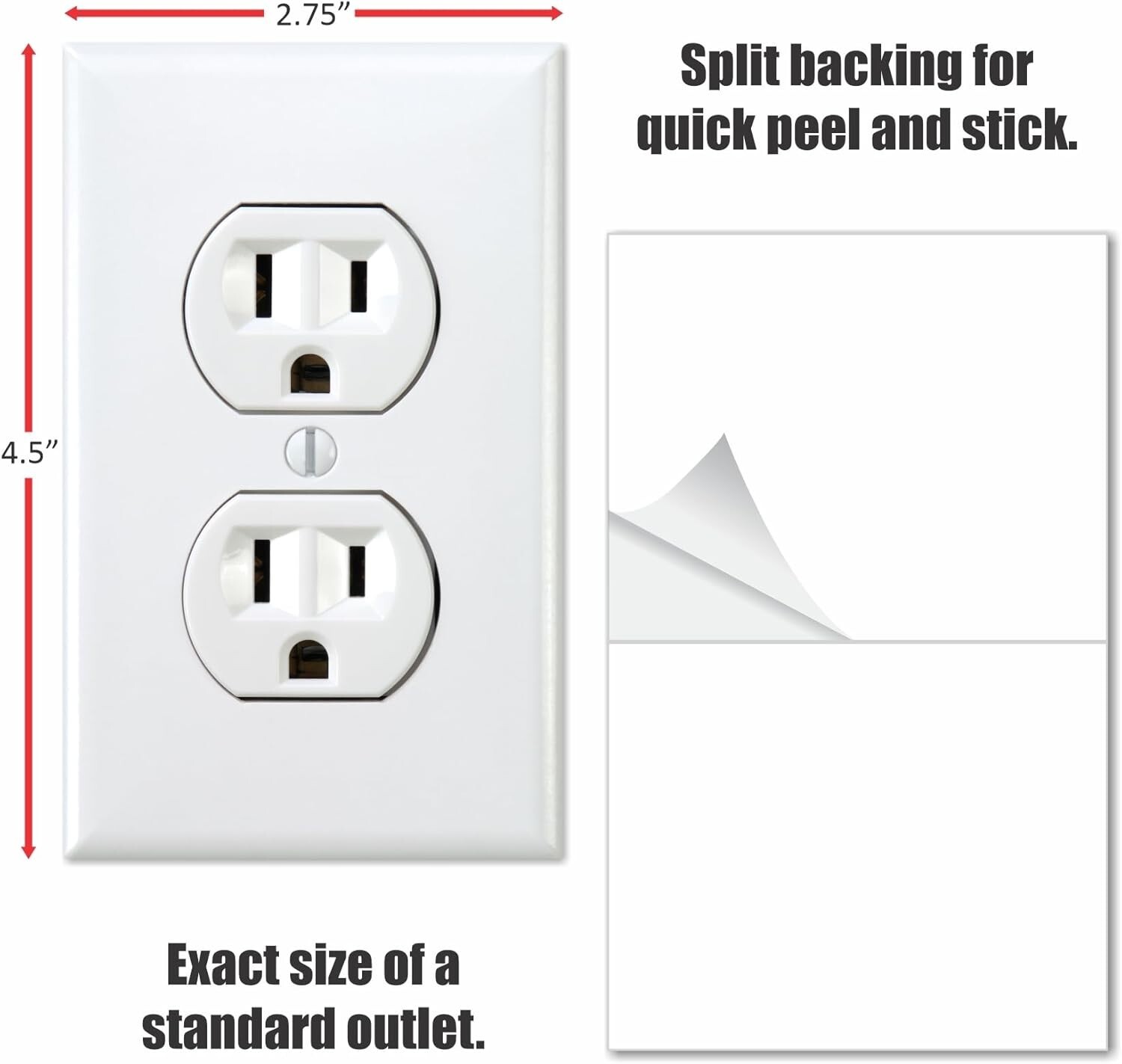 Rectangular Funny Electrical Sticker Set – 10 Indoor Prank Decals for All Ages