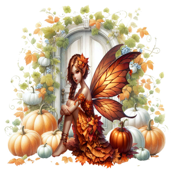 Fall Fairy Vinyl Decal Sticker Weatherproof UV Coated Outdoor Indoor Durable
