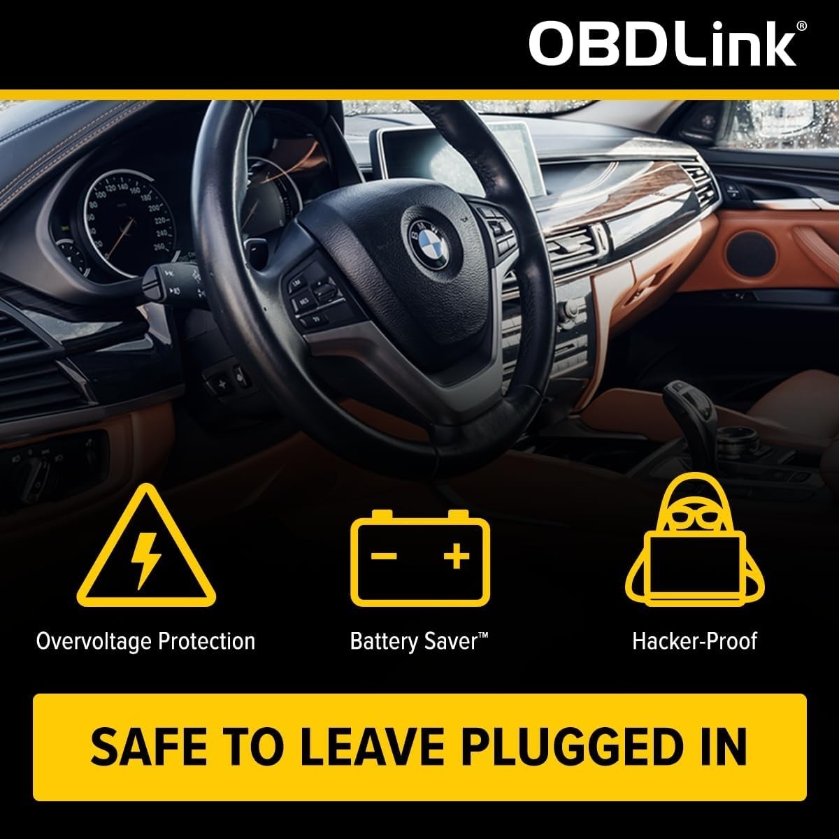 CX Bimmercode Bluetooth 5.1 OBD2 Adapter for BMW/Mini, Works with iPhone/iOS & A