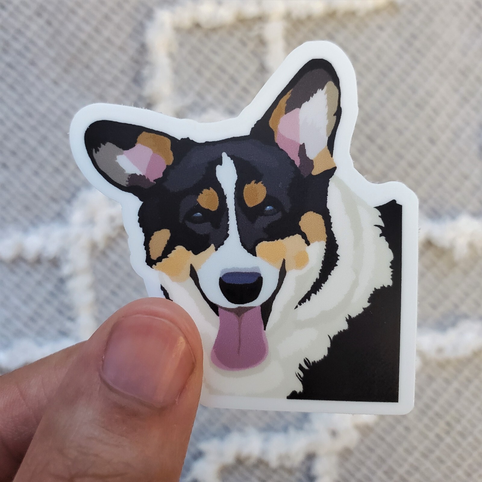 Pembroke Welsh Corgi Dog Sticker Water Bottle, Laptop, Phone, Dishwasher Safe