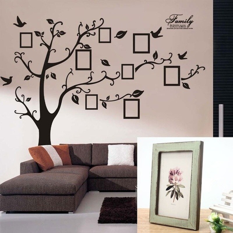 Removable Family Tree Decal Mural Stickers DIY Art-Vinyl Sticker Wall Art Decor