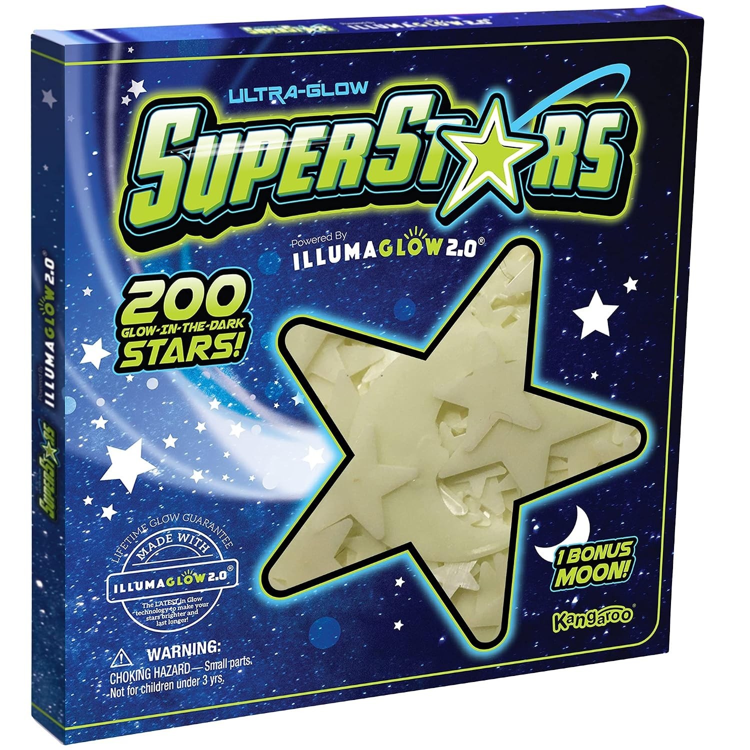 Glow Stars for Ceiling – 200-Piece Safe and Stylish Decor for Children's Bedroom