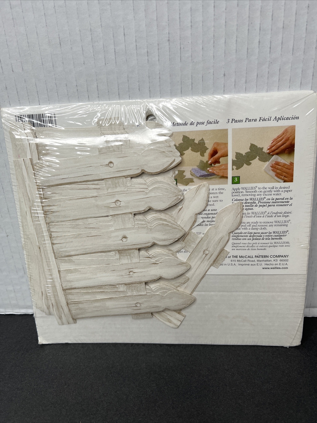 LOT of 2 packs of 25 each WALLIES WALLPAPER CUTOUTS White Picket Fence ￼Fairies
