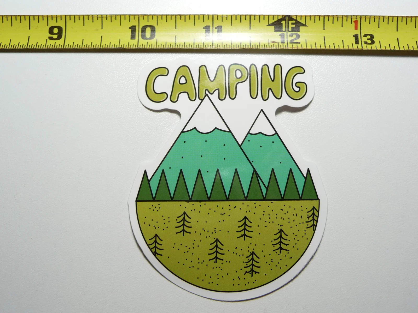 CAMPING TWIN PEAKS SMALL STICKER DECAL CAMPING S HIKE HIKING NATURE ADVENTURE